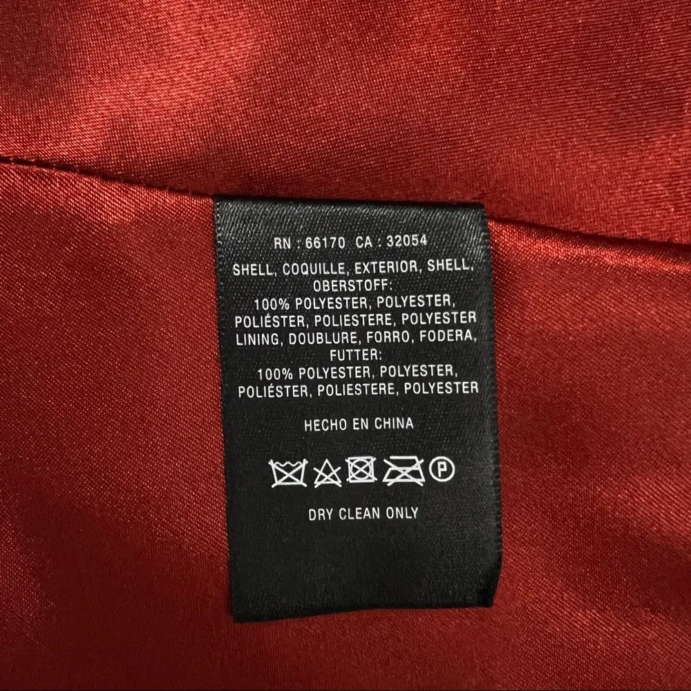 Jill Jill Stuart Iva Crepe Maxi Dress Sleeveless Split Back Burnt Orange Size 14 - Image 10