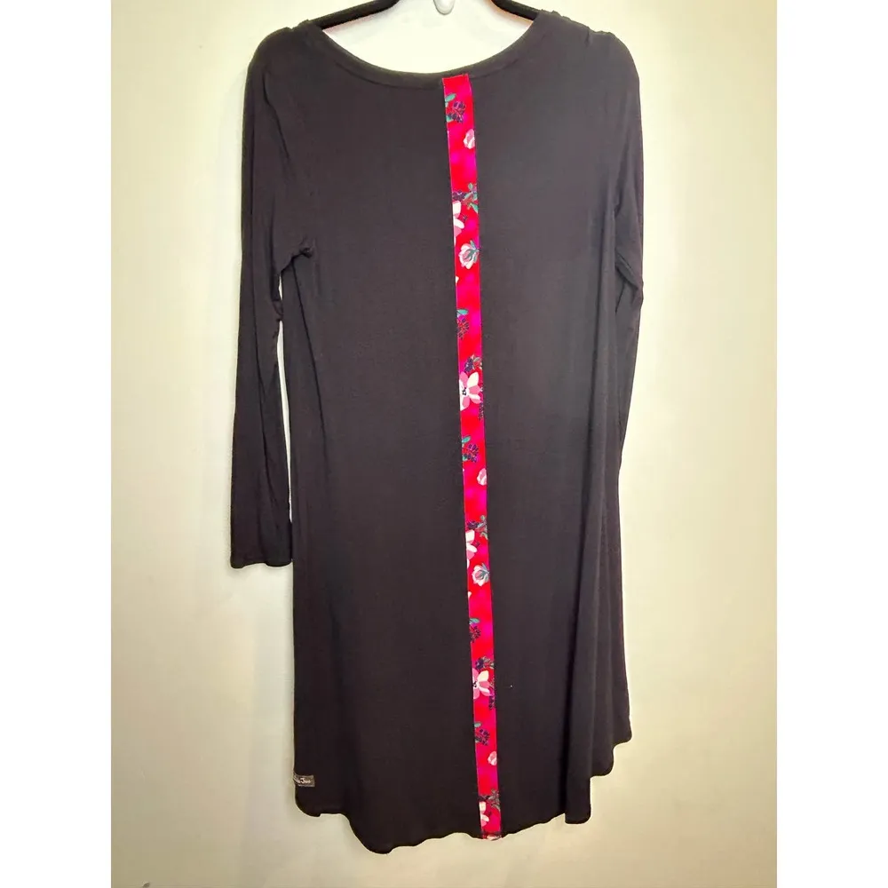 Matilda Jane Womens Small Black Red Swing Tunic Trapeze Dress - Image 3