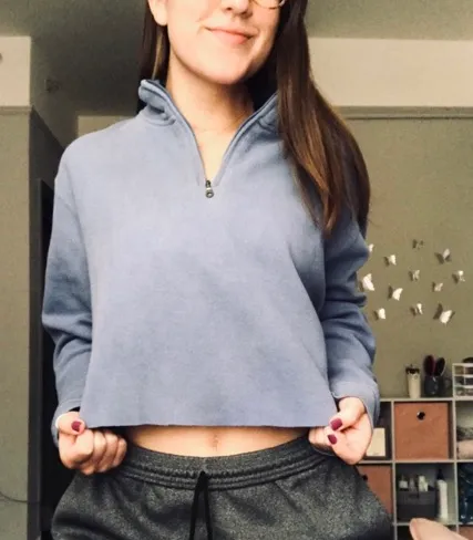 Greg Norman Vintage Cropped Quarter Zip Pullover - Image 2