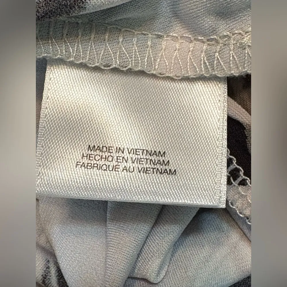 Kasper Dress Womens Large Blue Moc Wrap V-Neck  Seaglass Gold Waist size XL - Image 10