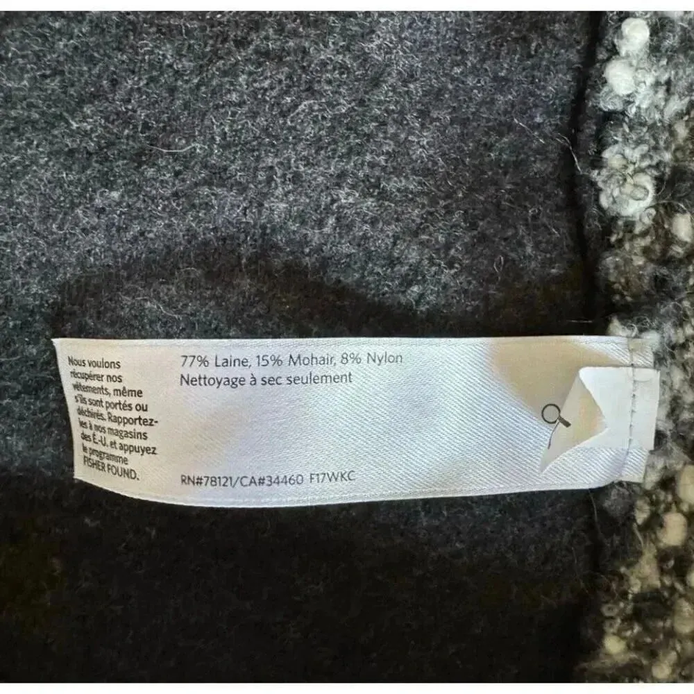 Eileen Fisher Bateau Neck Boucle Front Boxy Wool Blend Sweater SZ XL #2279 - Image 11