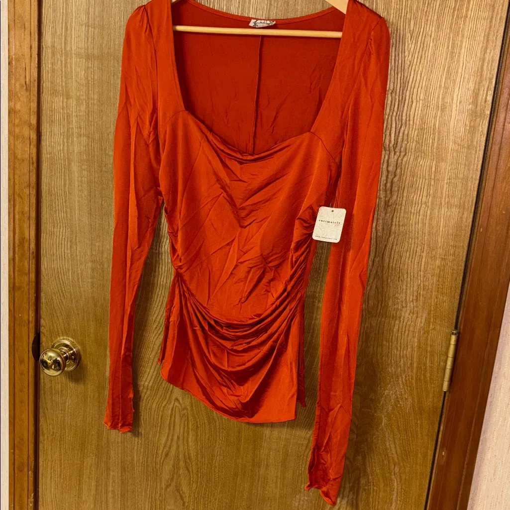 Intimately Free People “Wind Down” Orange Top - Image 5