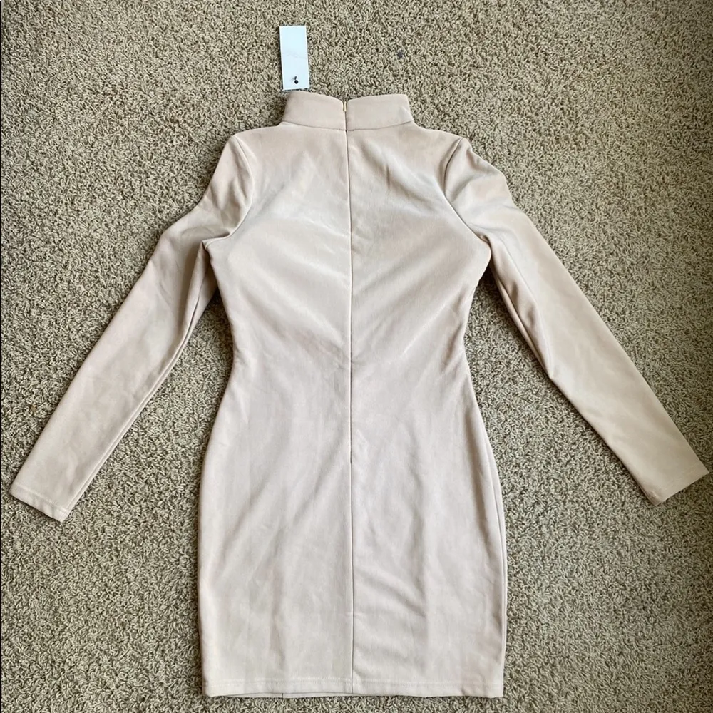 New Rare London high neck cut - out dress Sz L - Image 5