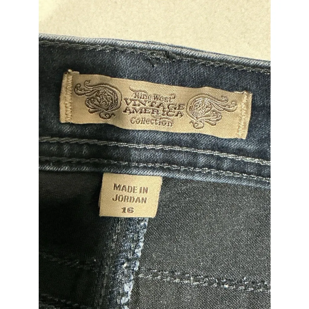 Woman’s Nine West Vintage America Collection Missy 16 Bermuda Shorts Blue - Image 3