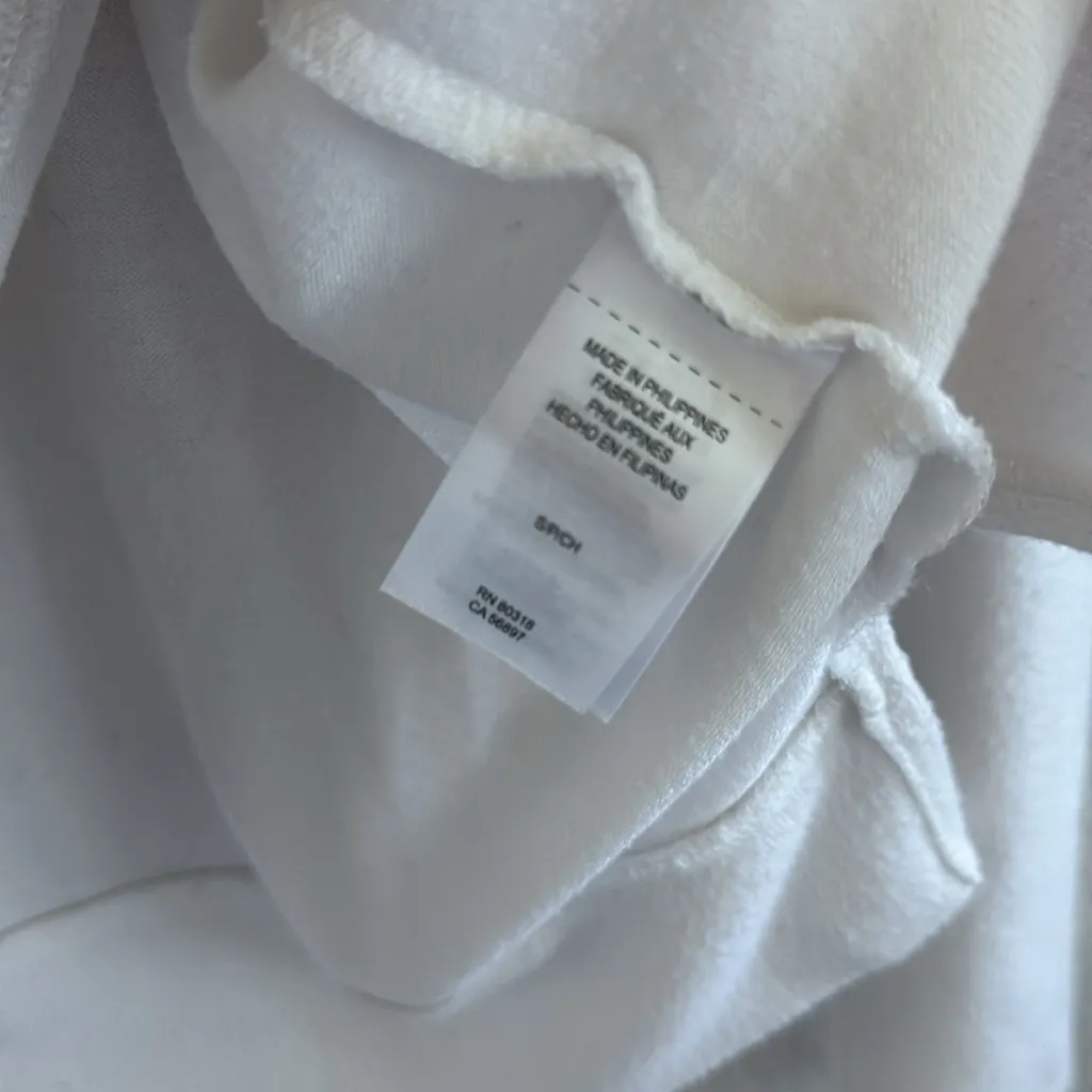 Lucky Brand Round Neck Sweater Textured White Long Sleeve Pullover Top 7WC7008 S - Image 6