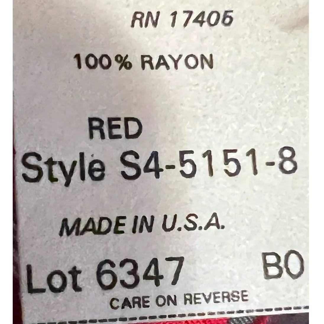 Roaman's Vintage Women's Gray White Red Layered‎ Short Sleeve Dress - Image 4