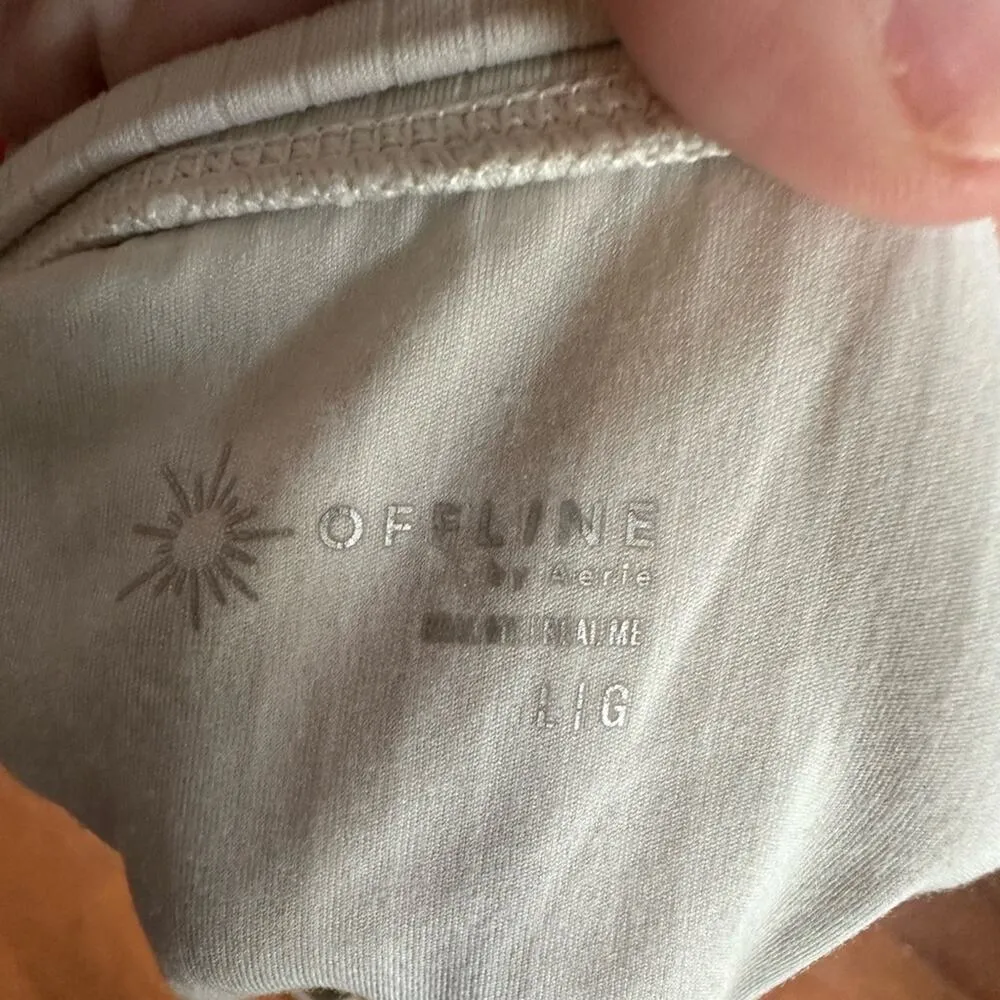 Aerie Offline Ribbed Cropped Top- Like New - Image 2