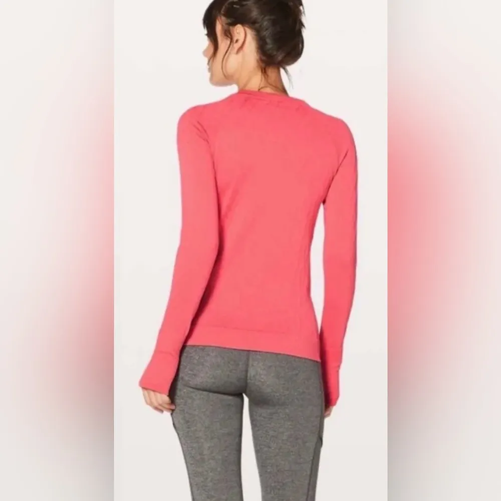 Lululemon Rest Less Pull Over Sweater Coral Color Size 6 - Image 2
