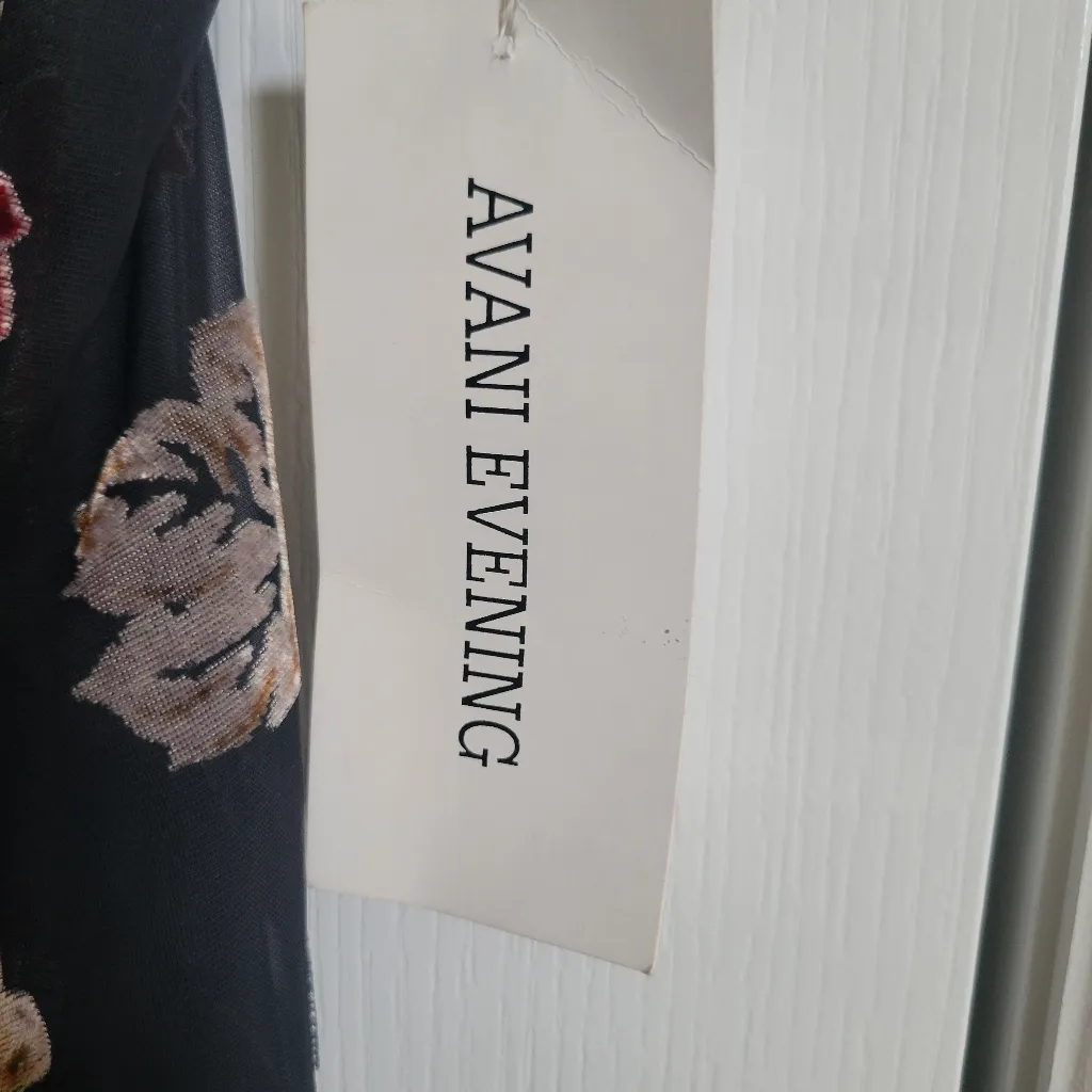 NWT Vintage y2k dress Avanti evening fringe hem size M medium - Image 2