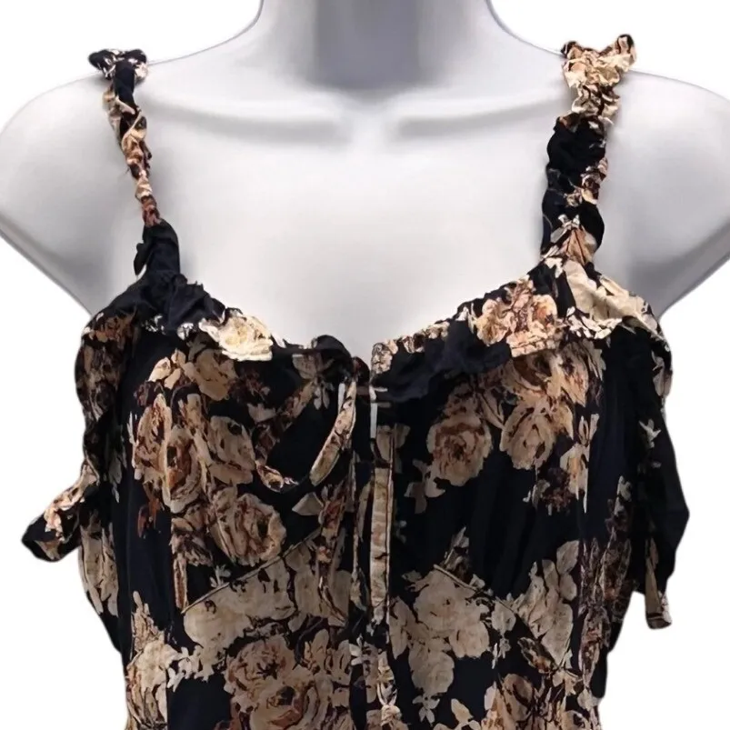 Angie Vintage Babydoll Mini Dress Large - Image 4