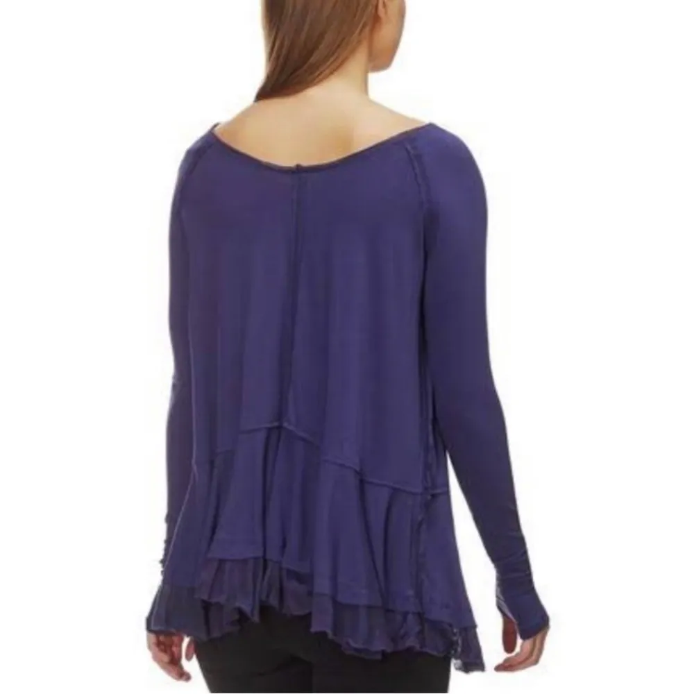 Free People We The Free Tangerine Long Sleeve Tee Size XS In Violet Dusk - Image 2