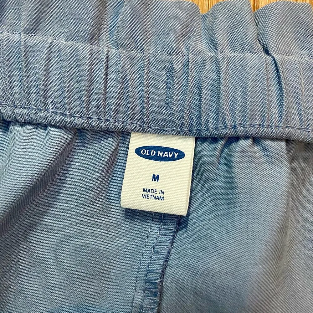 Old Navy Mount Shasta Soft Fashion Blue Comfy Shorts Womens Medium - Image 8