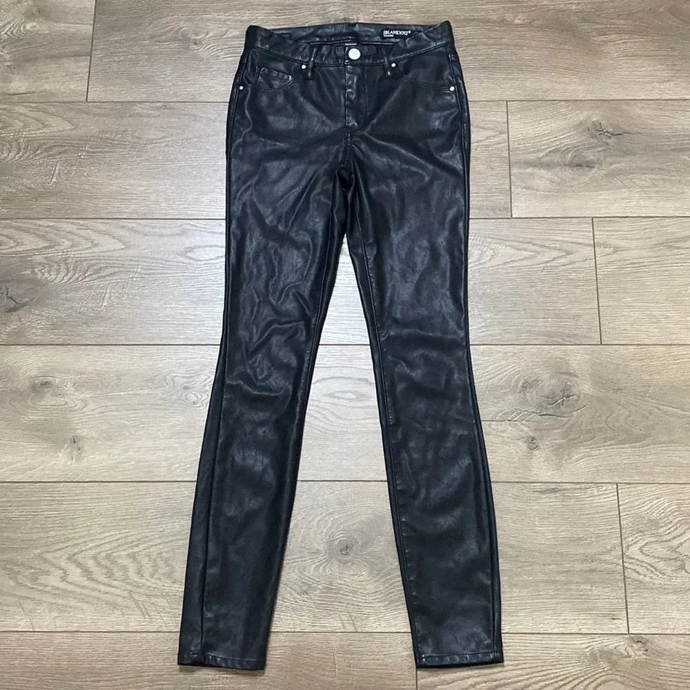 Blank‎ NYC The Bond Faux Leather Mid Rise Skinny Pants Size 24 - Image 3
