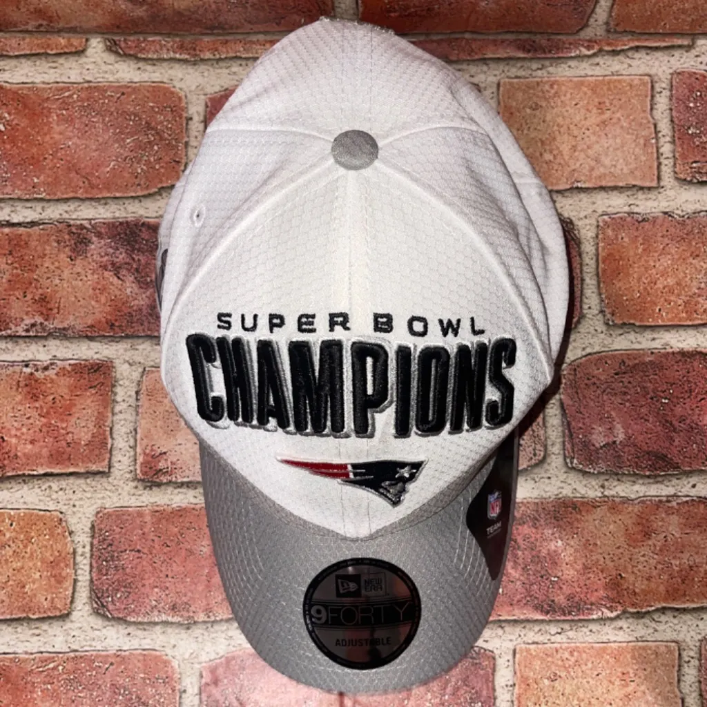 NWT New England Patriots Super Bowl 53 LIII Locker Room Hat Cap Champions 9FORTY - Image 2