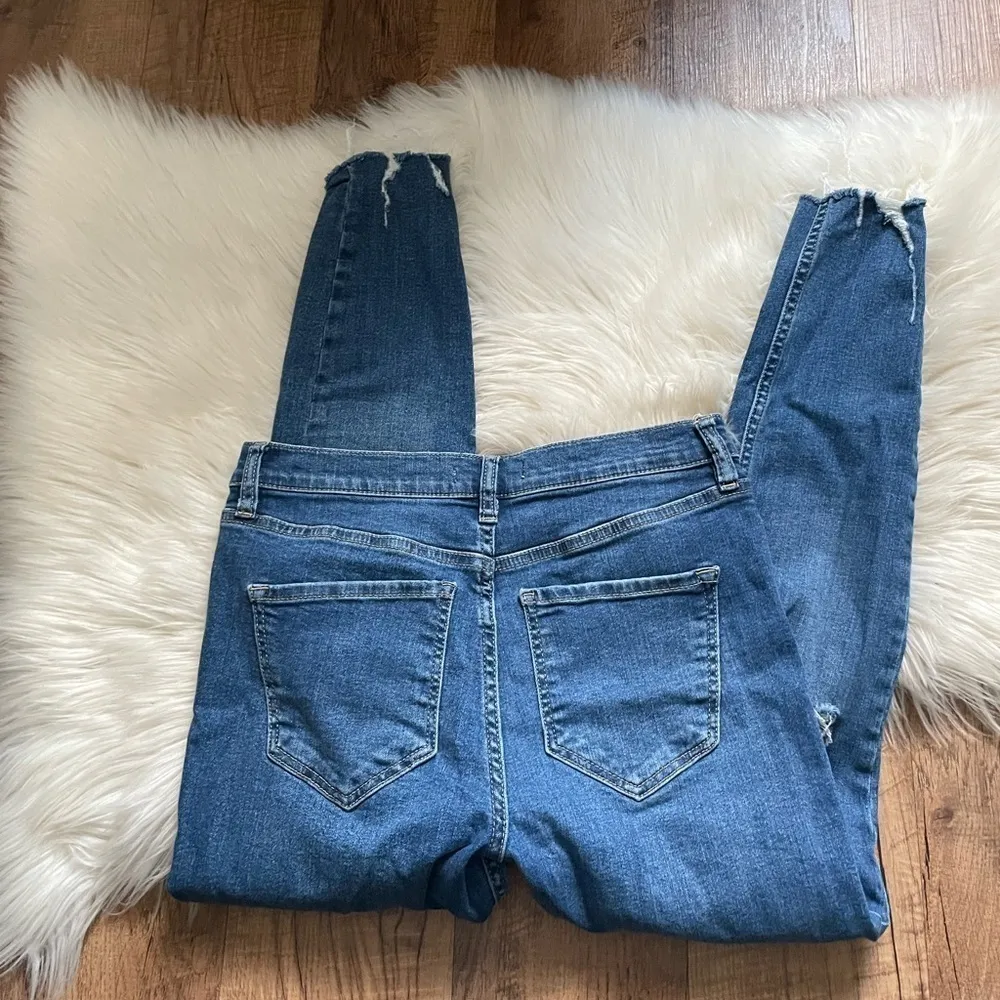 FREE PEOPLE Shark Bite Skinny Jeans - Image 4