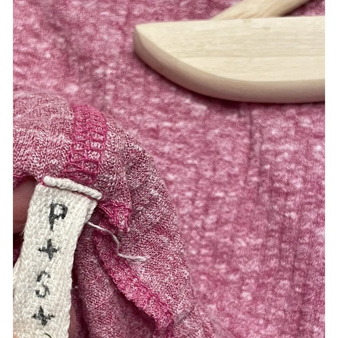 Free People‎ Londontown Top Women Small Pink Long Sleeve Asymmetrical Oversized - Image 6