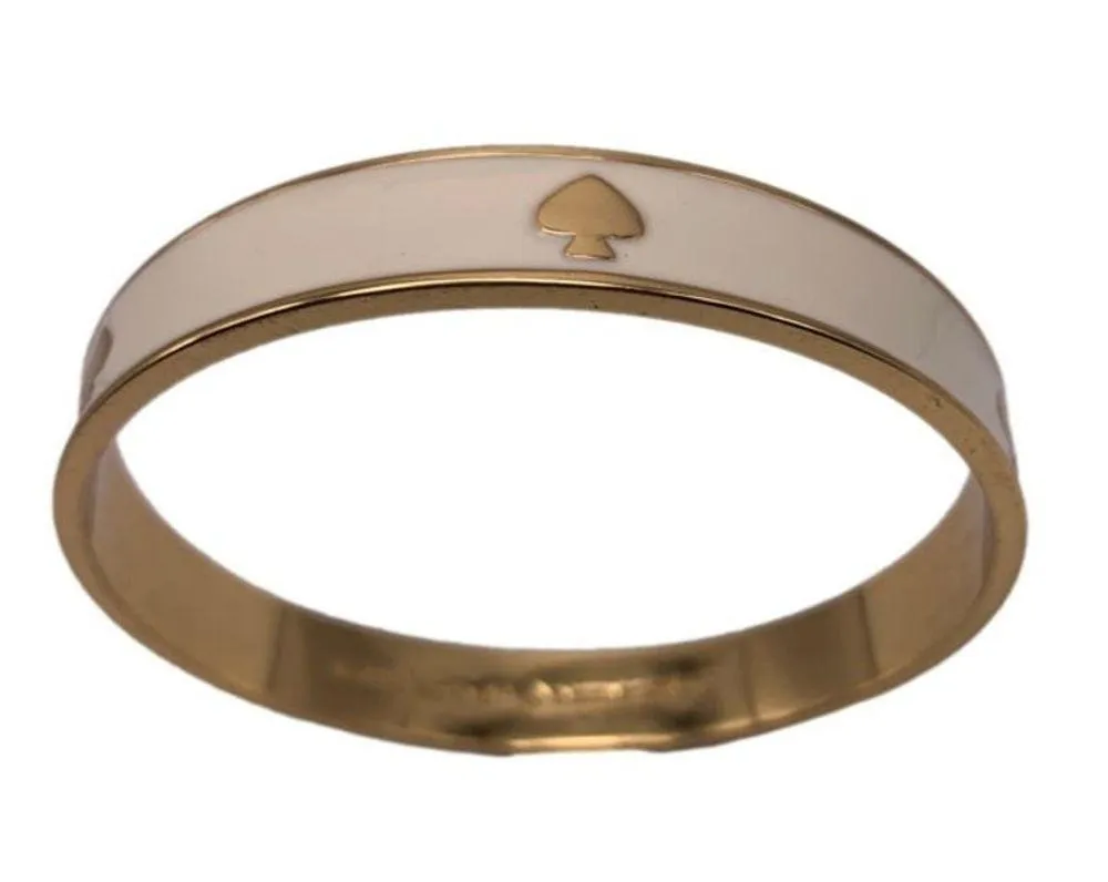 kate spade New York Off white gold toned spade Bracelet - Image 2