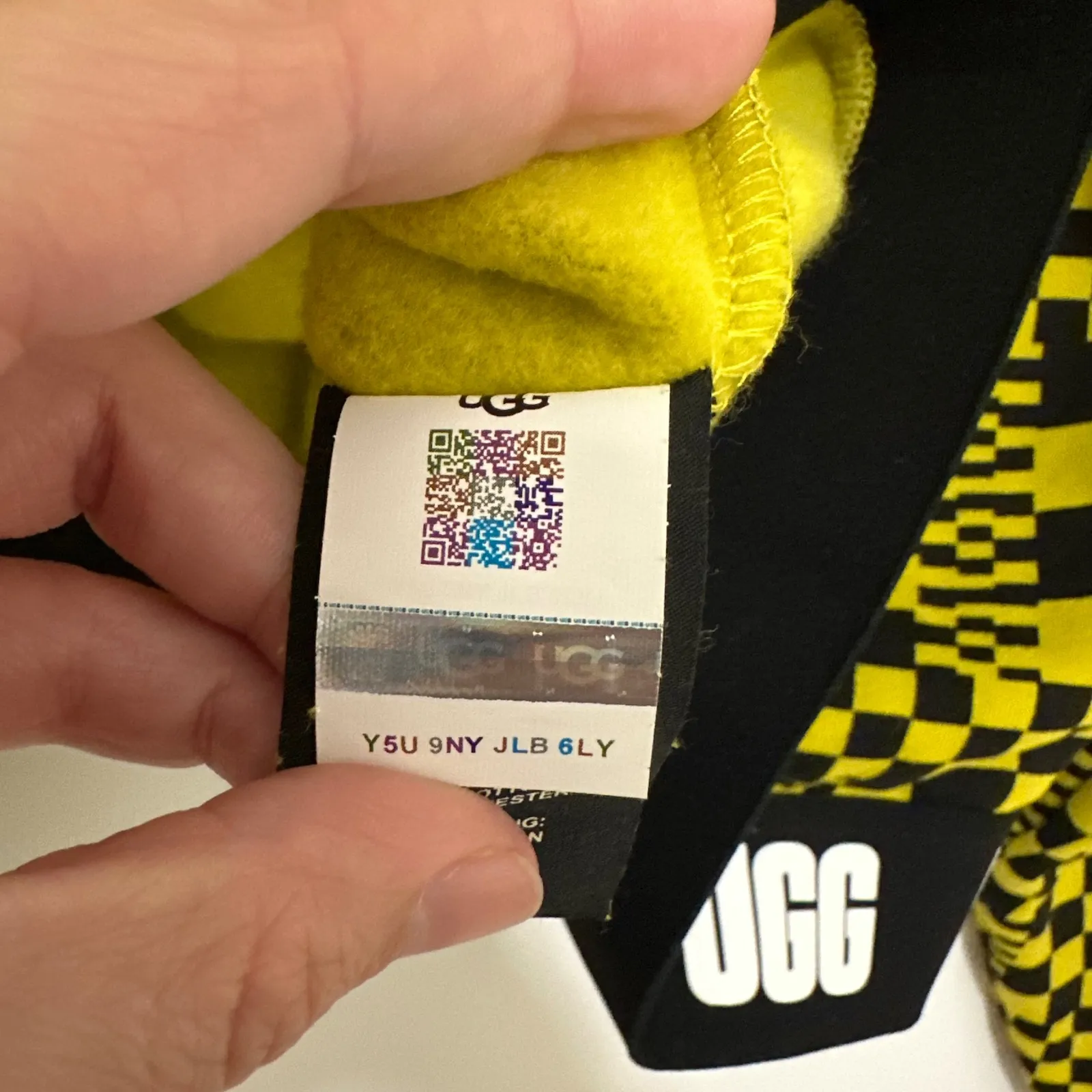 UGG | RTW Mallory Checkerboard Mallory Cropped Hoodie - Image 9