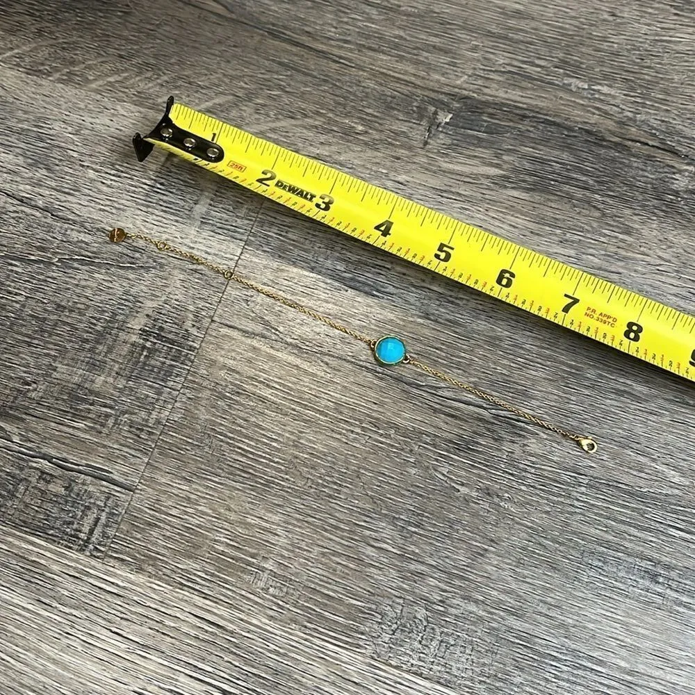 Stella & Dot retired blue beaded adjustable bracelet - Image 7