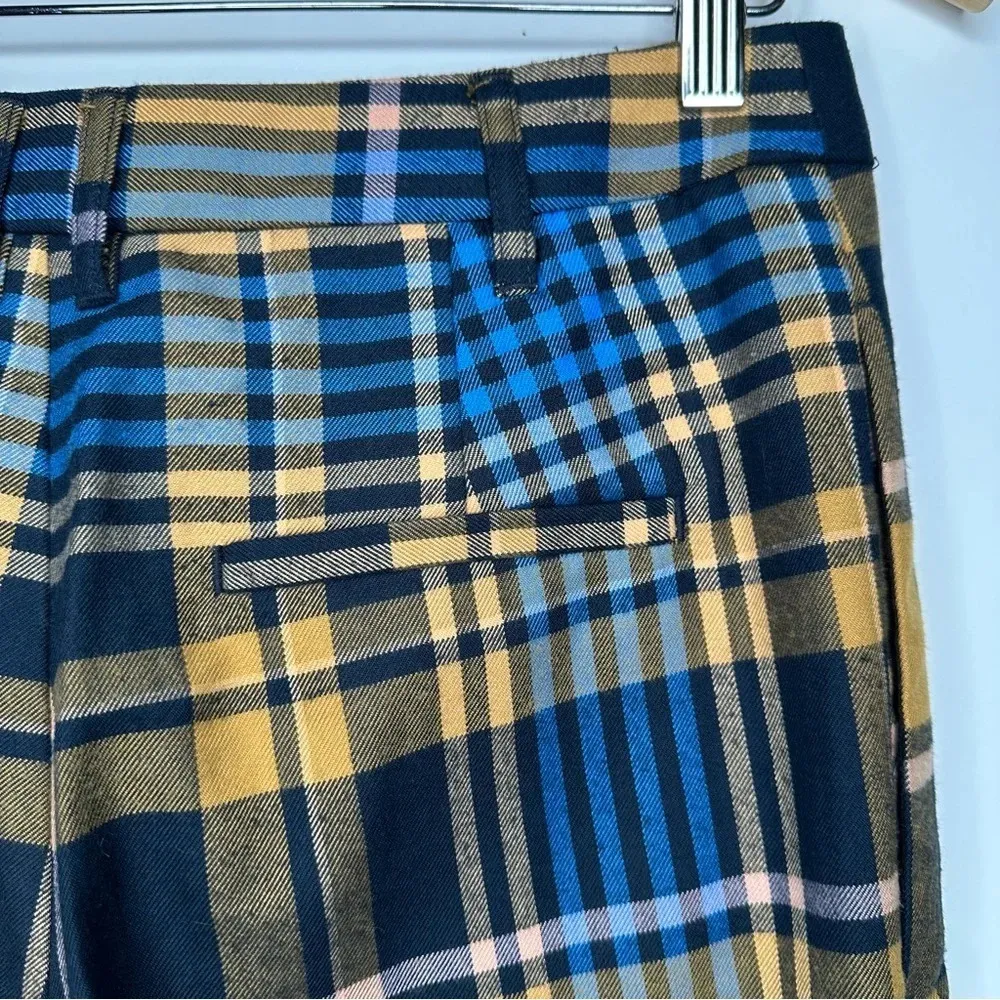 Urban Outfitters Claire Plaid Trouser Crop Pants Size 6 - Image 8