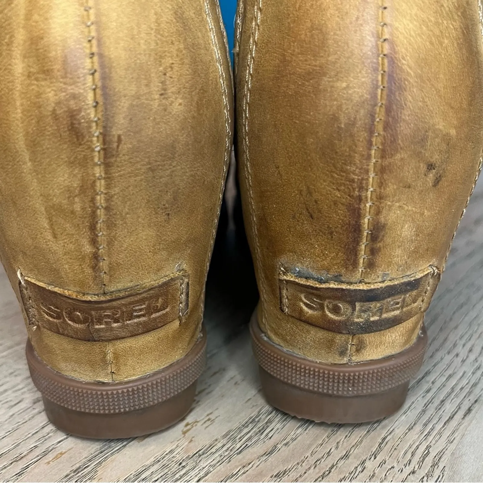 Sorel Joan of Arctic Wedge II Waterproof Winter Chelsea Boot Camel Tan Women’s 8 - Image 8