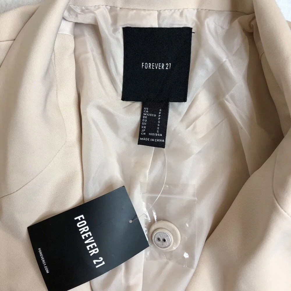 Forever 21  Beige Button Down Blazer Jacket - Image 8