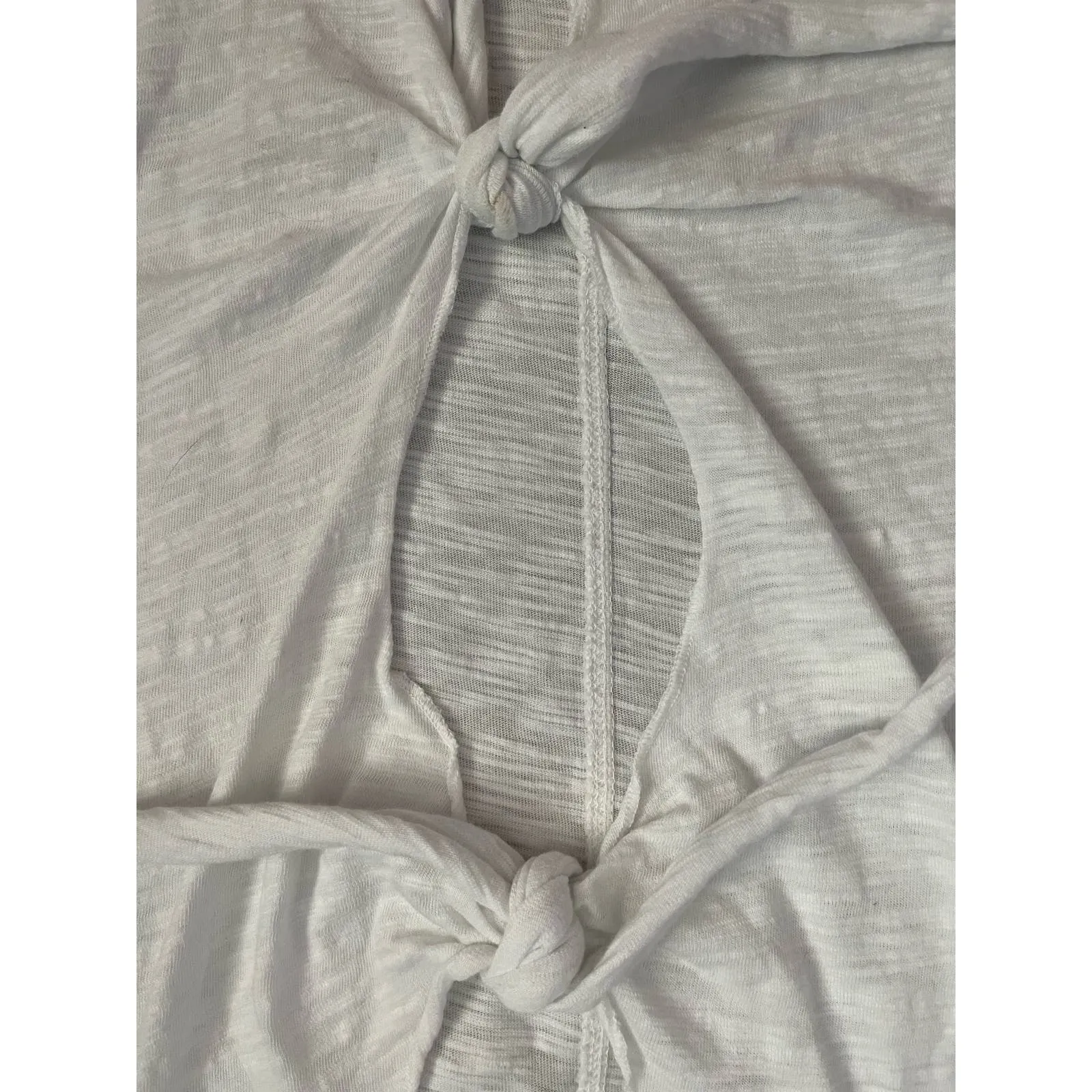 Dylan White Slub‎ Lightweight Cotton Tie Back Tank Size Medium - Image 11