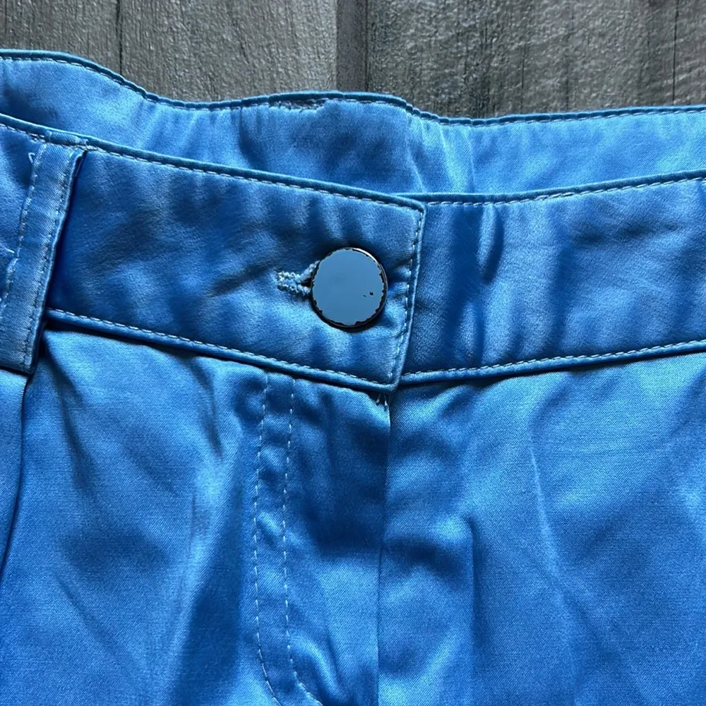 Blue silky shorts - Image 2