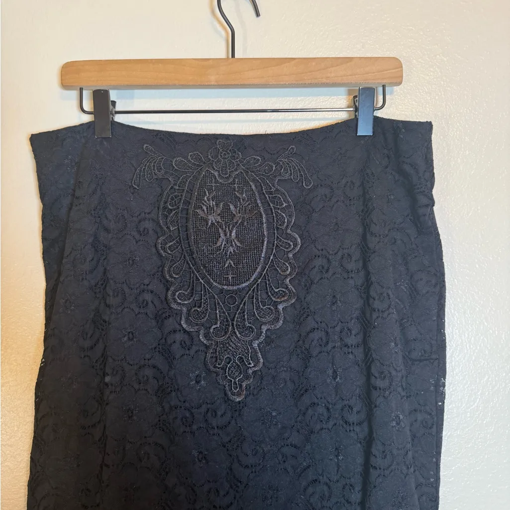 Punk Rave Gothic Lace Maxi Skirt Black Size 3X - Image 5