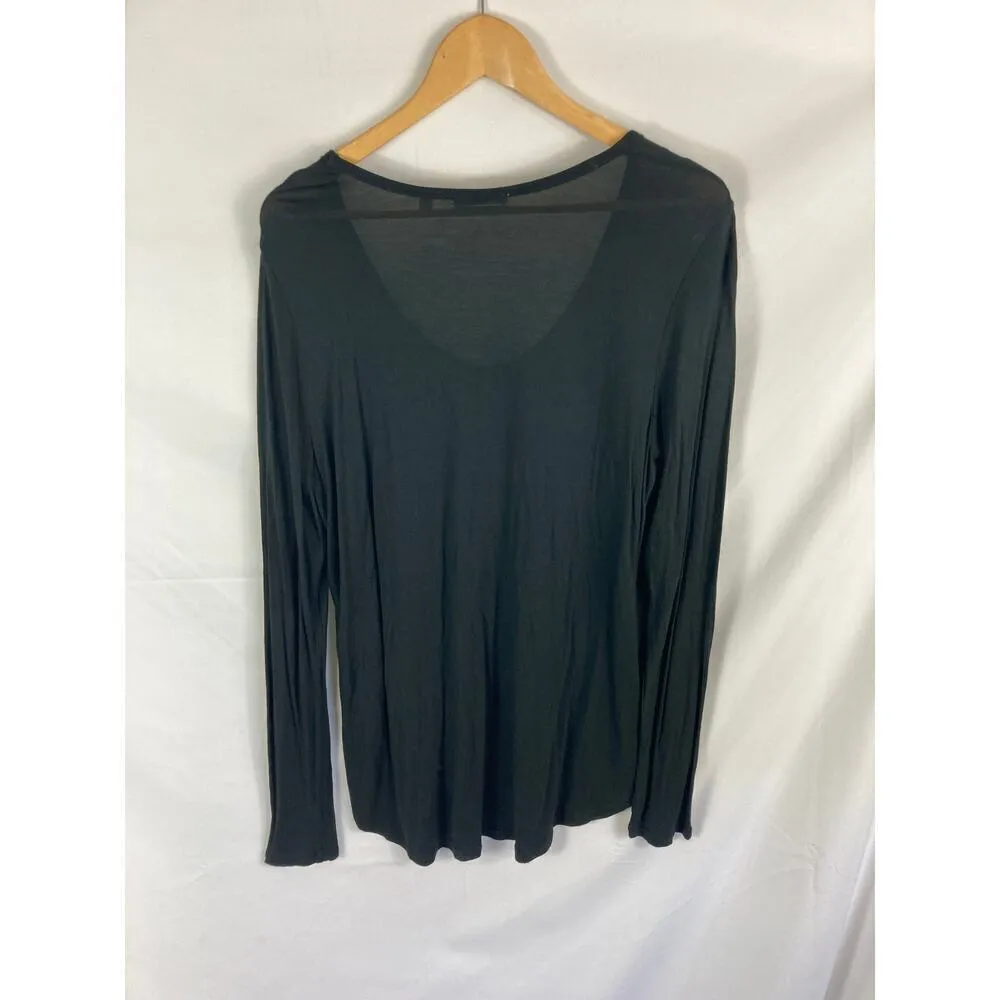 Wilfred Free Long Sleeve Top Black Size Large - Image 4