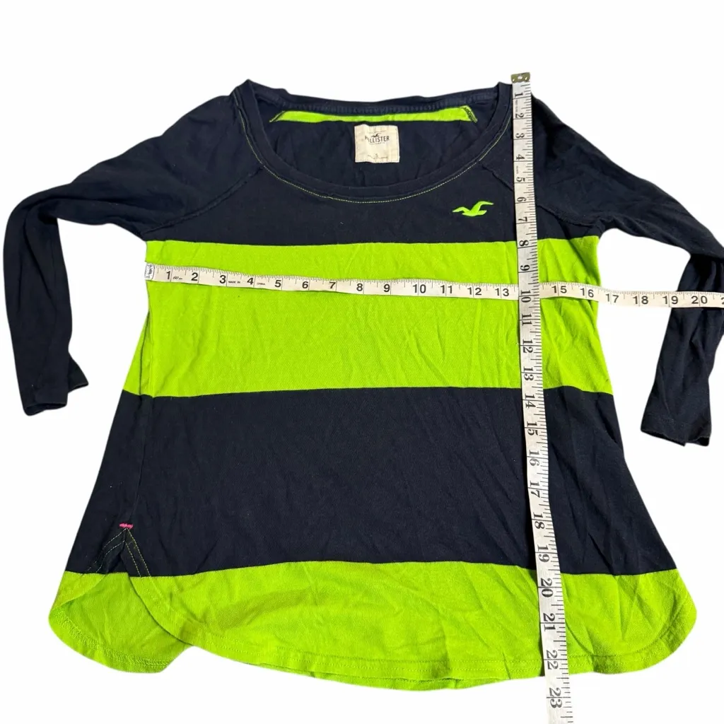 Hollister Y2K Striped Long Sleeve Top Size Small - Image 2