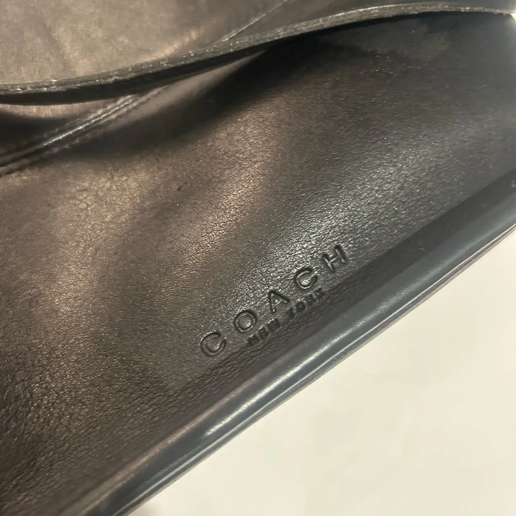 Vintage Coach black leather Tribeca Shopper shoulder bag 9098 90s y2k preppy - Image 7