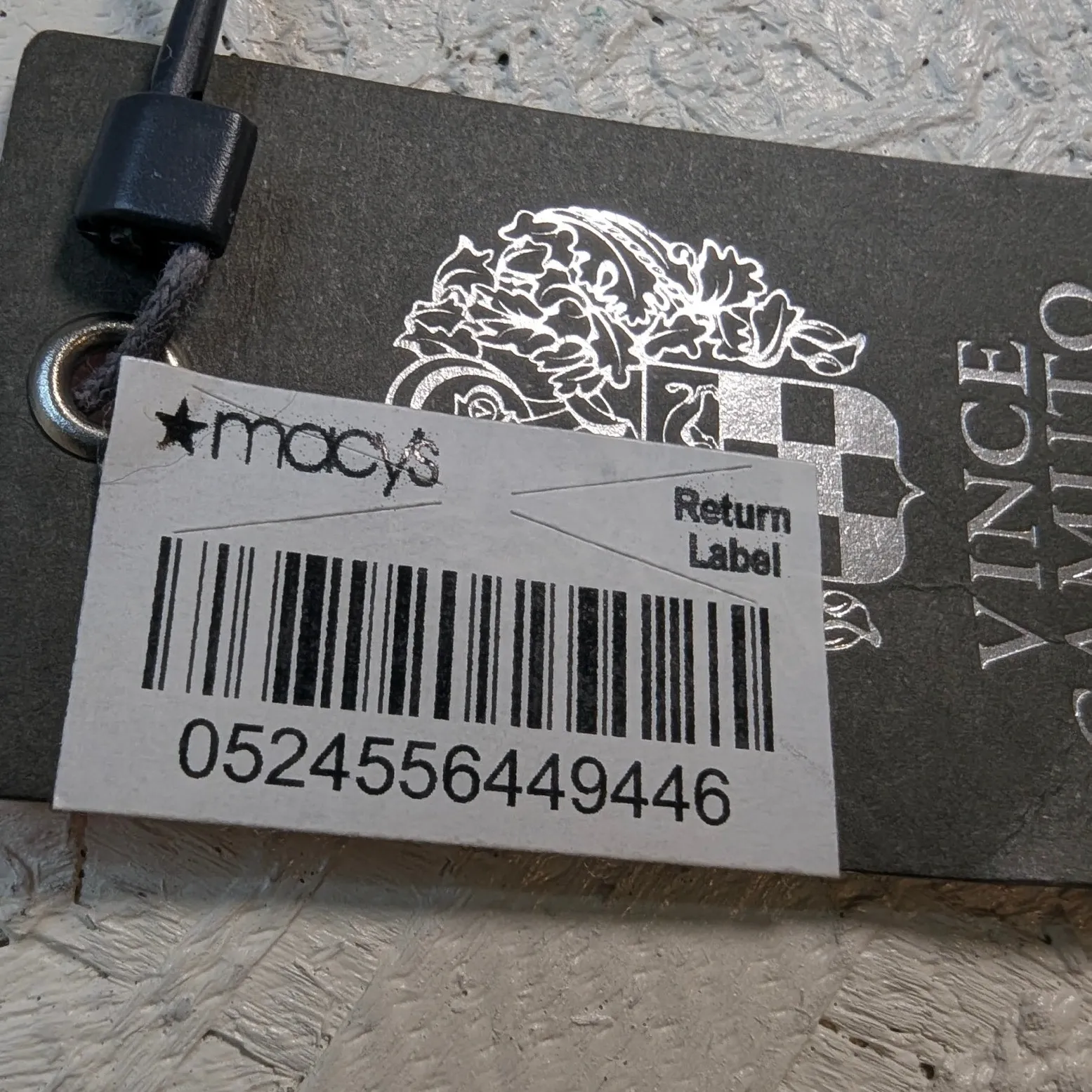 Vince Camuto Persimmon Orange Abstract Print Sheer Scarf One Size - Image 5