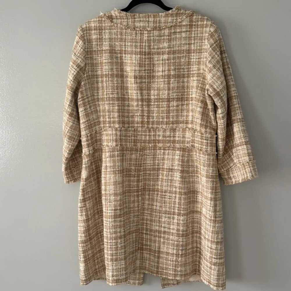 Talbot Tweed Patterned Button Up Coat New With Tags Holiday Classic Lux Winter - Image 10