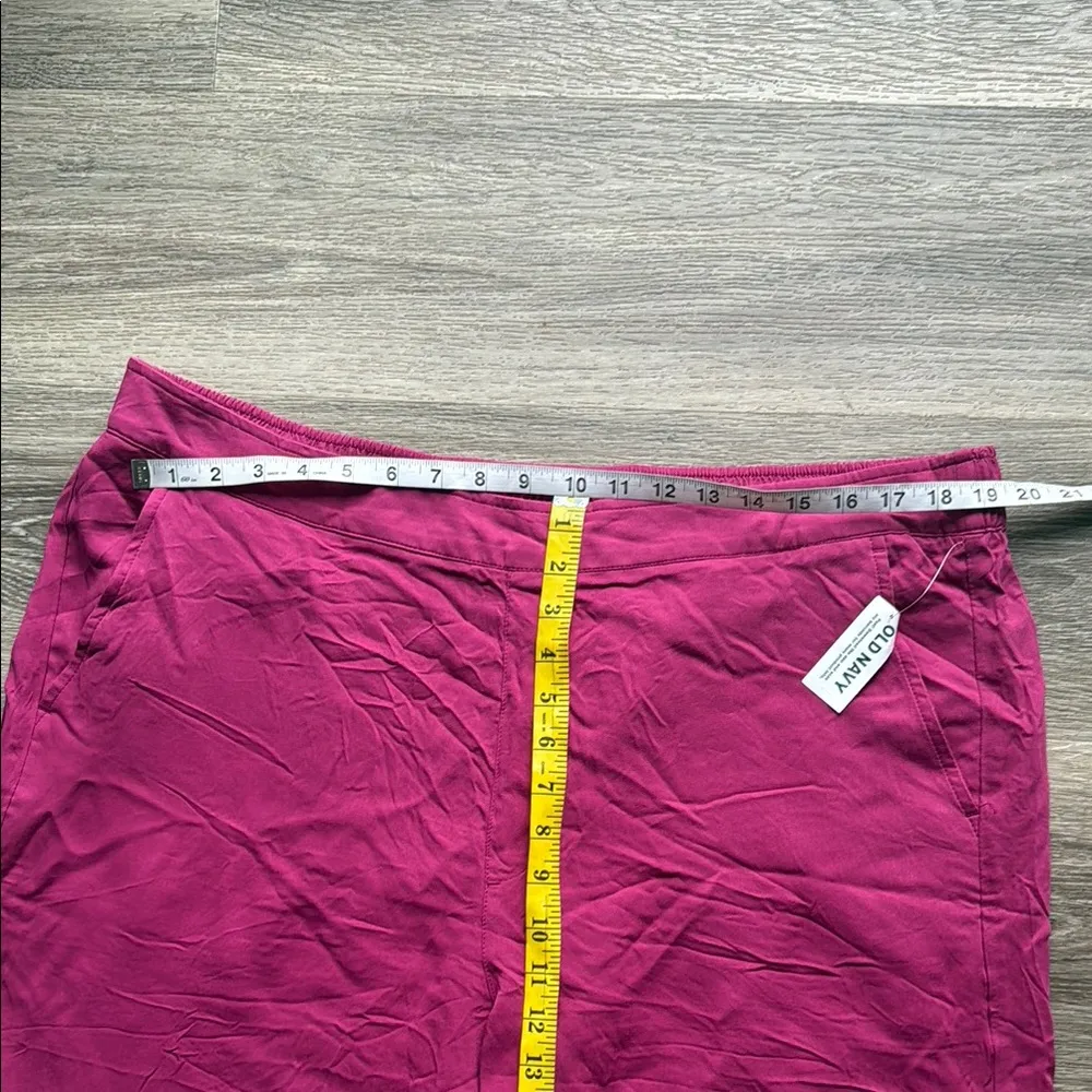 Old Navy Women's Wide Leg Pants - Pink Playa Womens Pull on Pants XXL - Image 6