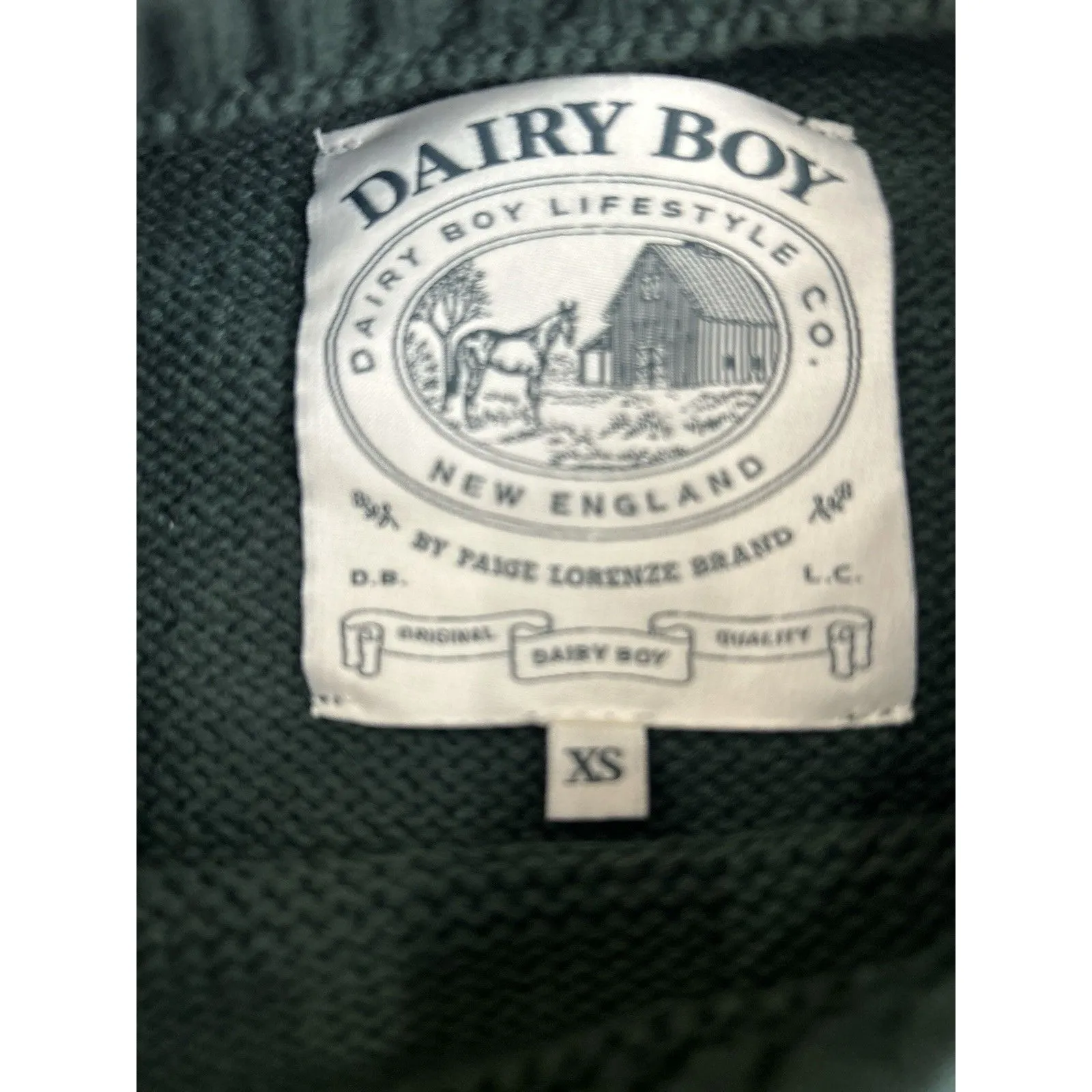 Dairy Boy the Fisherman's Daughter Sweater Greenpoint Size XS BRAND New Green - Image 5