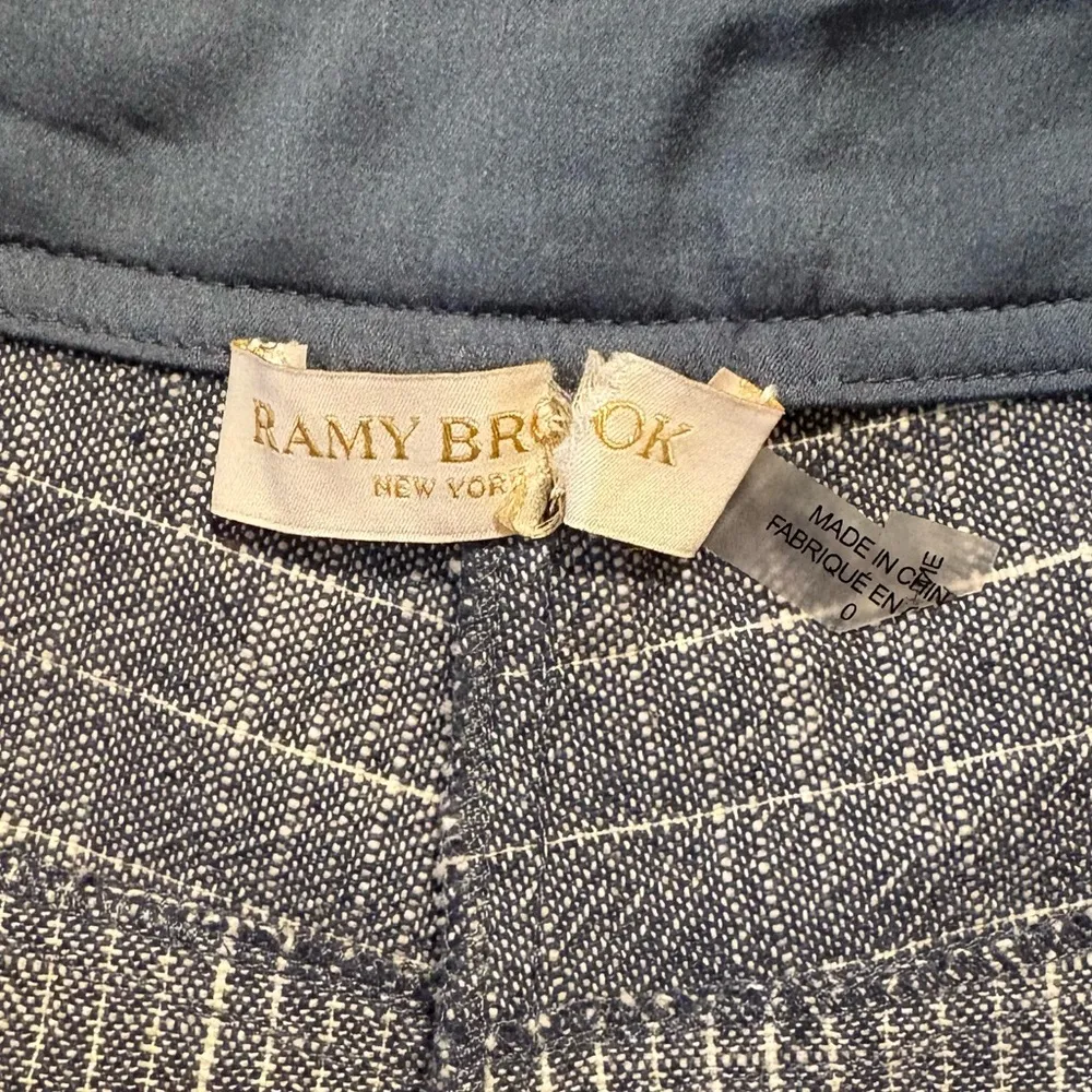 Ramy Brook | Billie Pleated Striped Shorts | Tear on the inside tag pictured - Image 3
