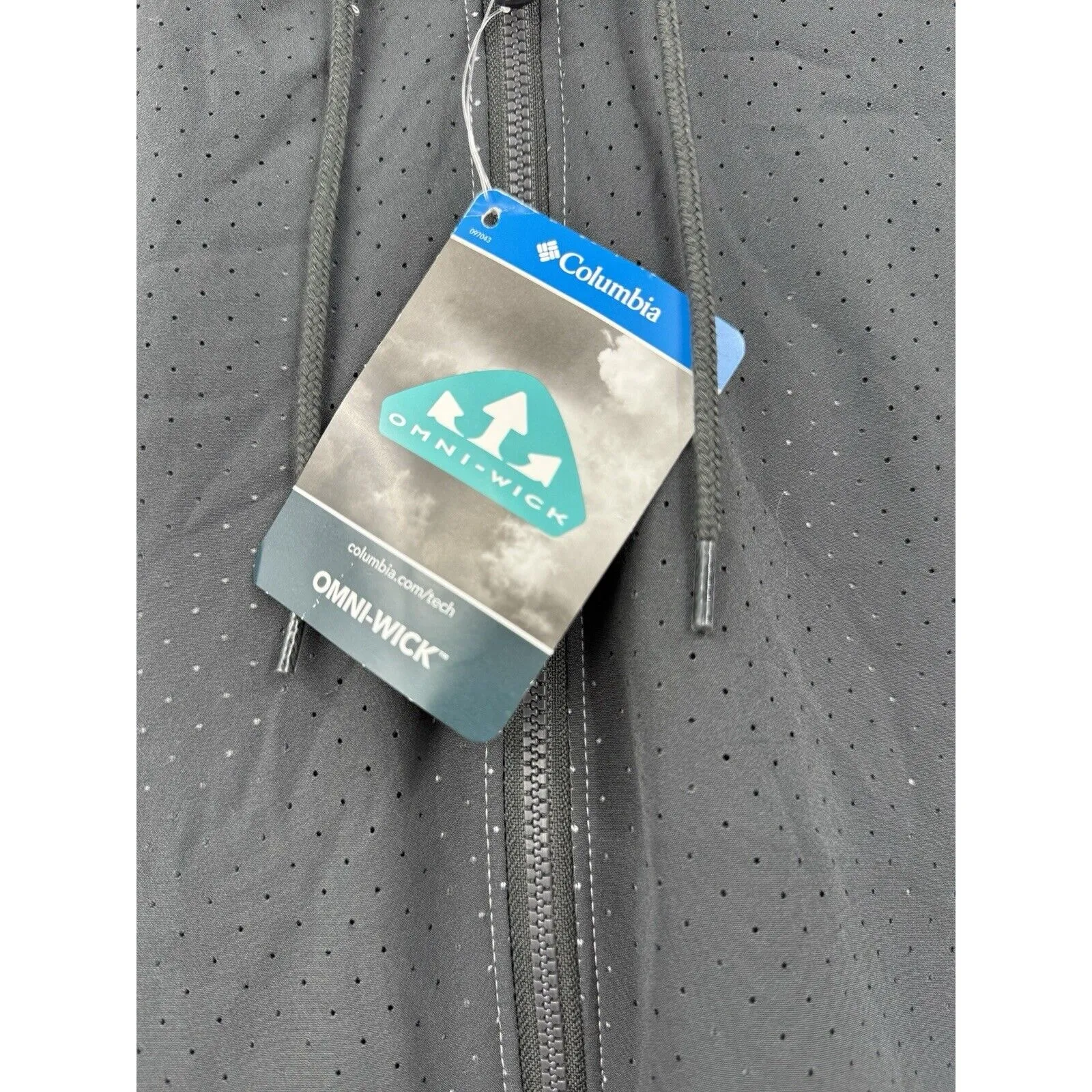 Columbia Omni Wick Womens Chambers Lane‎ Hoodie Gray Full Zip Size XL - Image 2