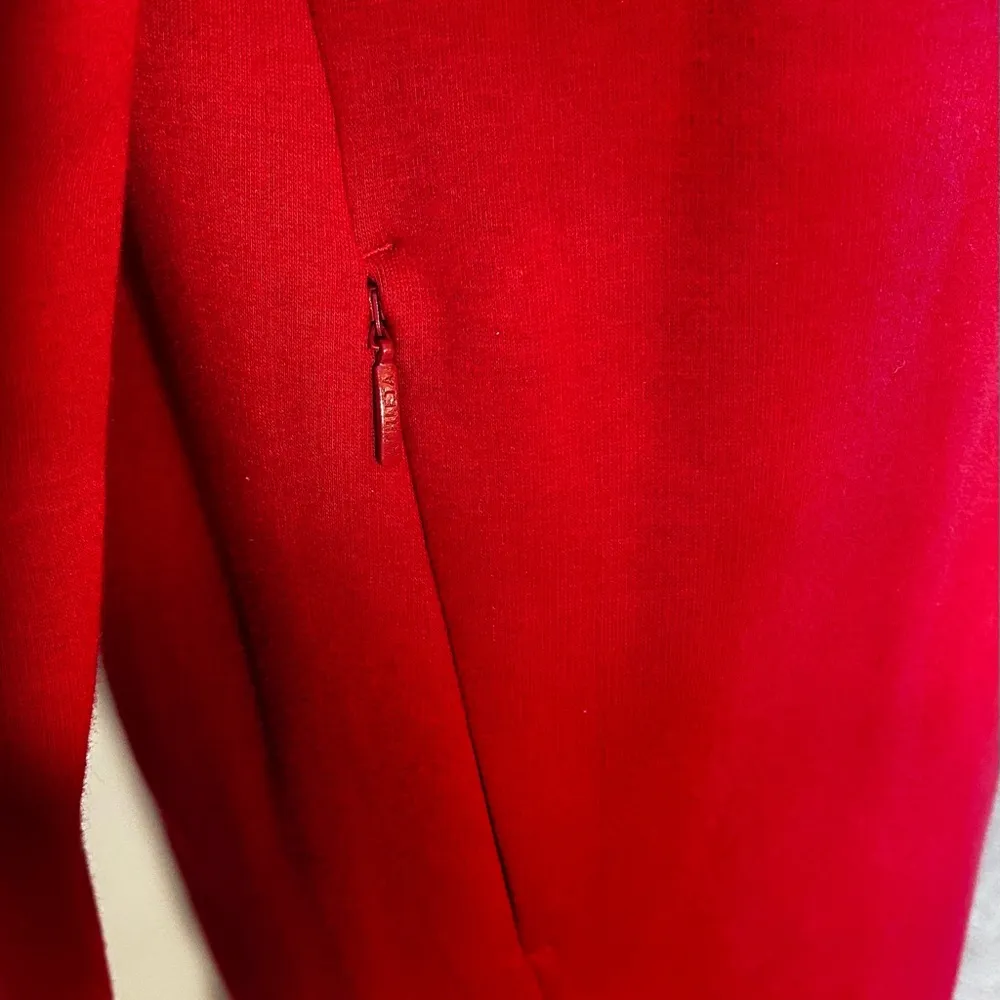 ATHLETA Cozy Karma Mock Neck Long Sleeve Candy Red Knit Fleece Dress Size XS - Image 5