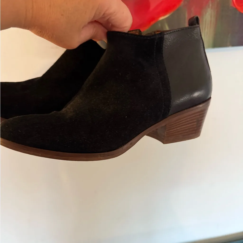 Madewell The Charley Boot Ankle Bootie Women's 7.5 Black Leather Zip Boots Shoes - Image 3