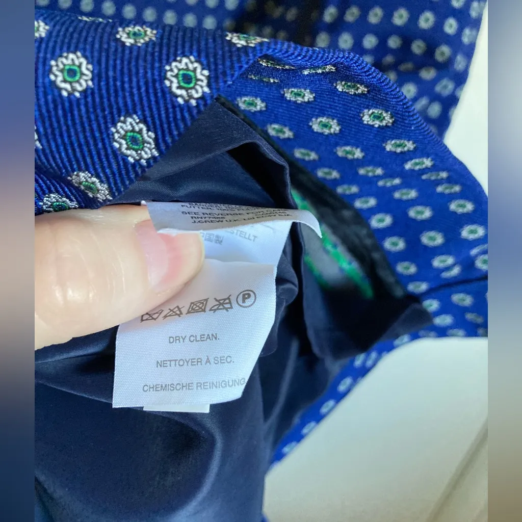 J. Crew Foulard Print Geometric Medallion Paneled Sheath Dress - Image 5