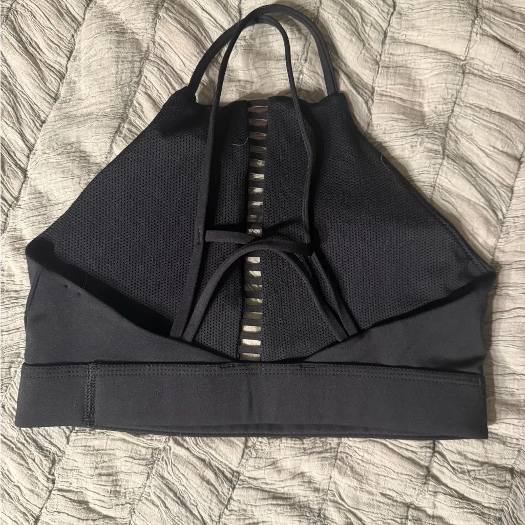 Nike Black Sports Bra with Rainbow Detail - Image 3