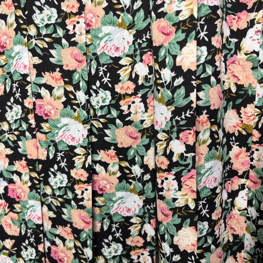 NEW Sister Jane Niece Oversized Ruffled Collar Floral Pleated Midi Dress Size S - Image 8