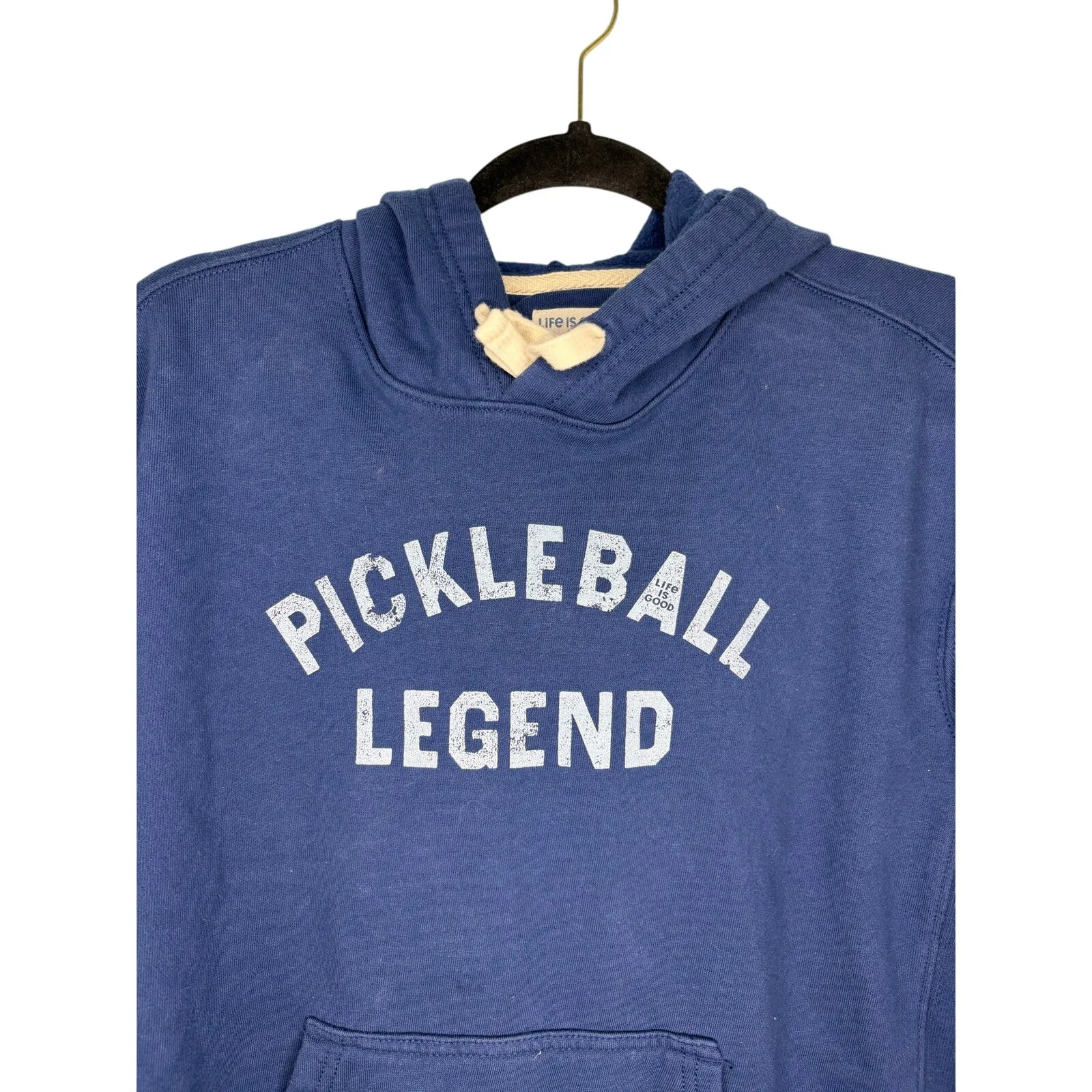 Life is Good Pickleball Legend Hoodie Hooded Sweatshirt Size Large Blue - Image 2