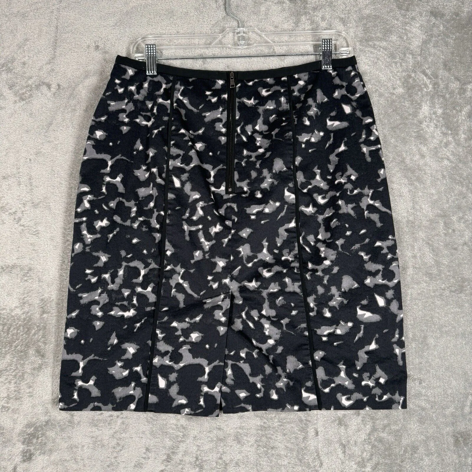 Loft Skirt Womens 8 Black Gray Pencil Straight Skirt Career Office Work Corpcore - Image 3