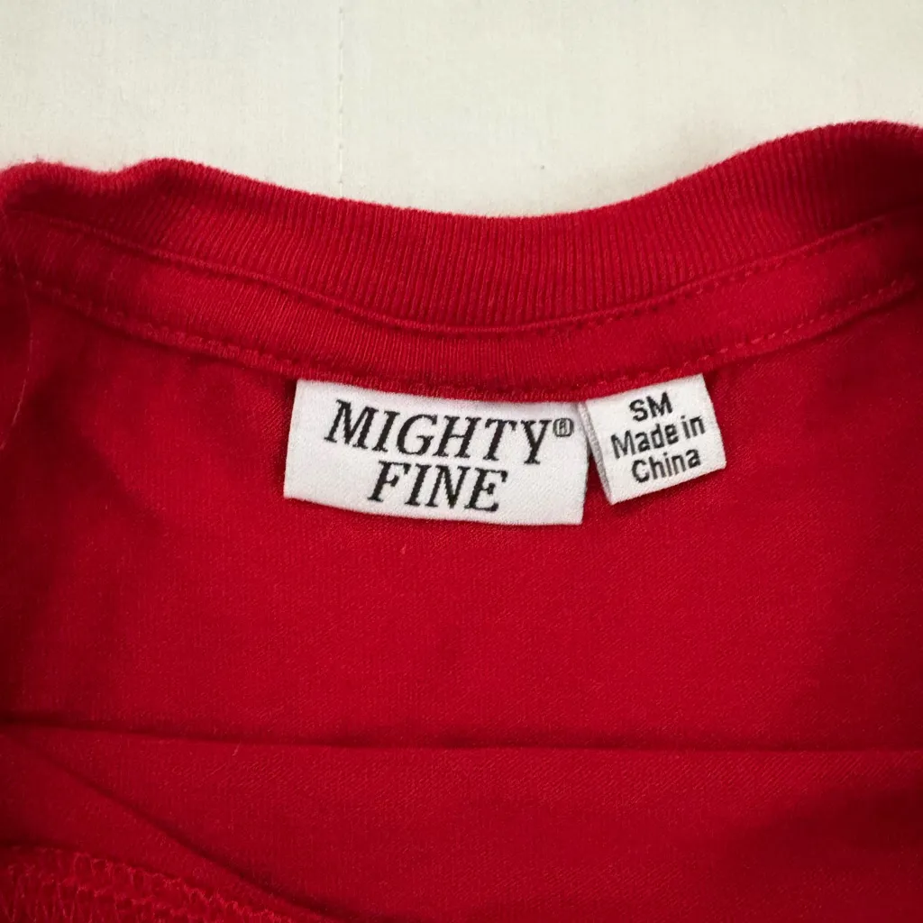 Mighty Fine Red 'Merry' Short Sleeve Tee - Image 3