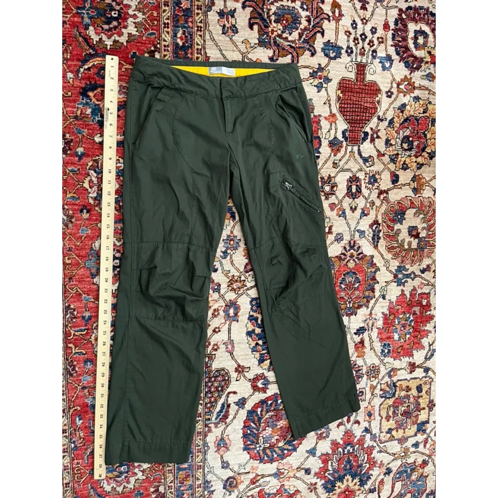 Y2k Nike Sportswear Olive Utility Cargo Pants Women’s Hiking Travel Outdoor - Image 2