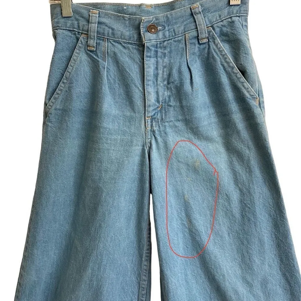 Vintage 60s-70s 781 Orange Tab Wide leg Hippie Flare Levi’s jeans Rare style 25 - Image 4