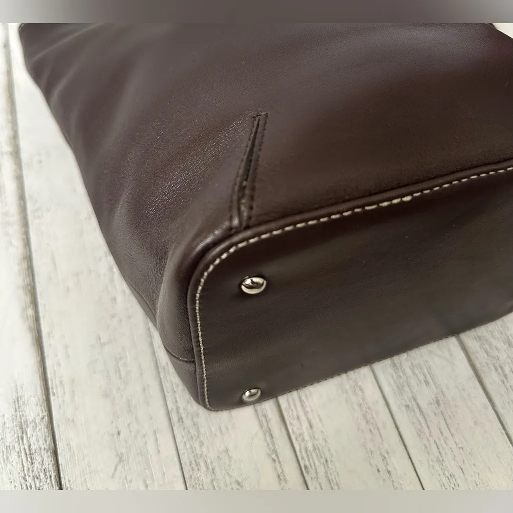 Ann Taylor All Leather Tote Handbag - Image 8