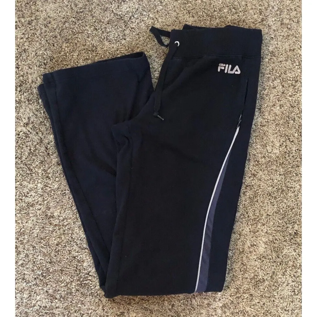 FILA Women’s ~  Size SMALL ~ Black ~ Athletic YOGA Pants - Image 3